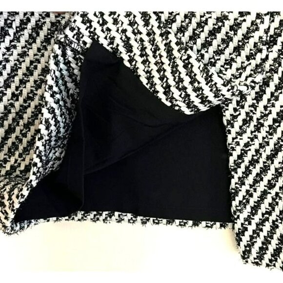 NWOT ANN TAYLOR DIAGONAL TWEED PENCIL SKIRT SIZE 4 - Picture 7 of 10
